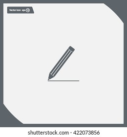 pencil icon , vector illustration