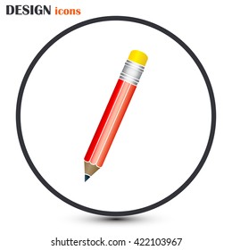 pencil icon , vector illustration
