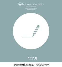 pencil icon , vector illustration