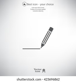 pencil icon , vector illustration
