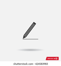 pencil icon , vector illustration