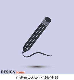 pencil icon , vector illustration