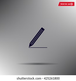 pencil icon , vector illustration