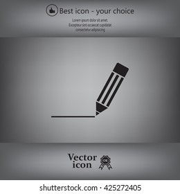 pencil icon , vector illustration