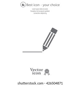 pencil icon , vector illustration