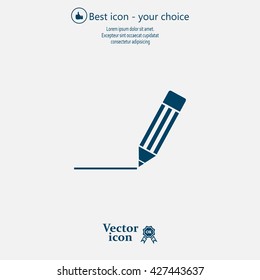 pencil icon , vector illustration