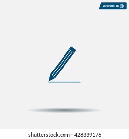 pencil icon , vector illustration