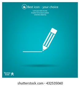 pencil icon , vector illustration