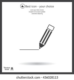 pencil icon , vector illustration
