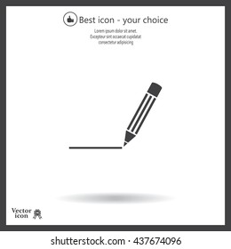 pencil icon , vector illustration