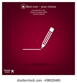 pencil icon , vector illustration