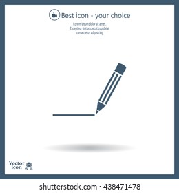 pencil icon , vector illustration