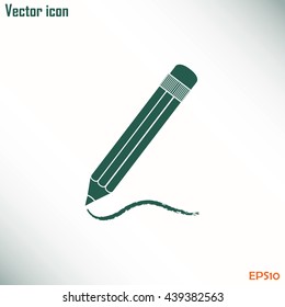 pencil icon , vector illustration