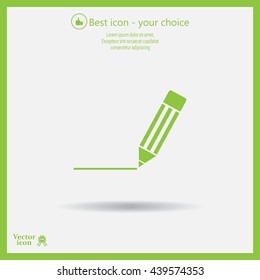 pencil icon , vector illustration