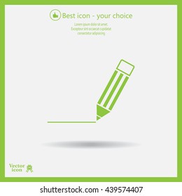 pencil icon , vector illustration