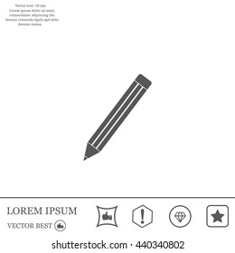 pencil icon , vector illustration