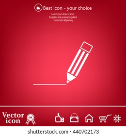 pencil icon , vector illustration