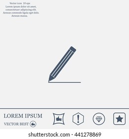 pencil icon , vector illustration