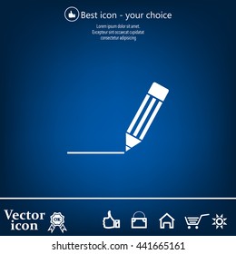 pencil icon , vector illustration