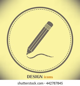 pencil icon , vector illustration