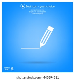 pencil icon , vector illustration