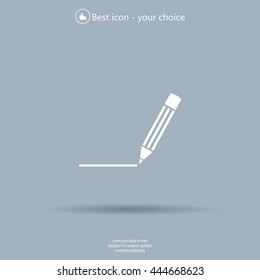 pencil icon , vector illustration