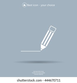 pencil icon , vector illustration