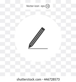 pencil icon , vector illustration