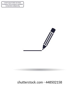 pencil icon , vector illustration