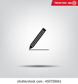 pencil icon , vector illustration