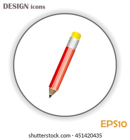 pencil icon , vector illustration