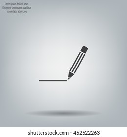 pencil icon , vector illustration