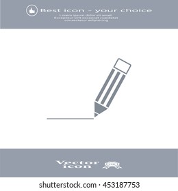 pencil icon , vector illustration