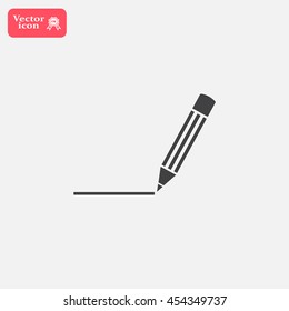 pencil icon , vector illustration