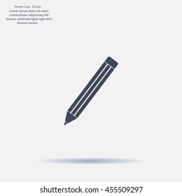 pencil icon , vector illustration
