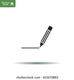 pencil icon , vector illustration