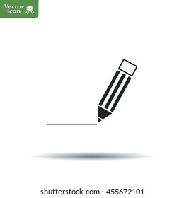 pencil icon , vector illustration