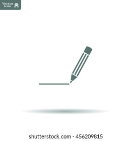 pencil icon , vector illustration