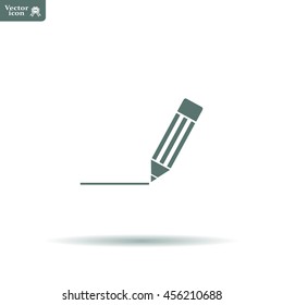 pencil icon , vector illustration