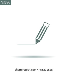 pencil icon , vector illustration