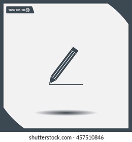 pencil icon , vector illustration