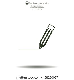 pencil icon , vector illustration