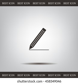 pencil icon , vector illustration