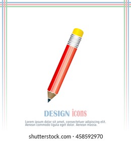 pencil icon , vector illustration