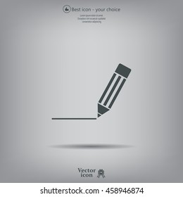 pencil icon , vector illustration