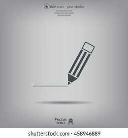 pencil icon , vector illustration