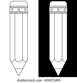 Pencil icon. Vector illustration