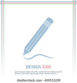 pencil icon , vector illustration