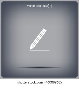 pencil icon , vector illustration