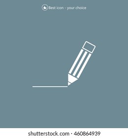 pencil icon , vector illustration
